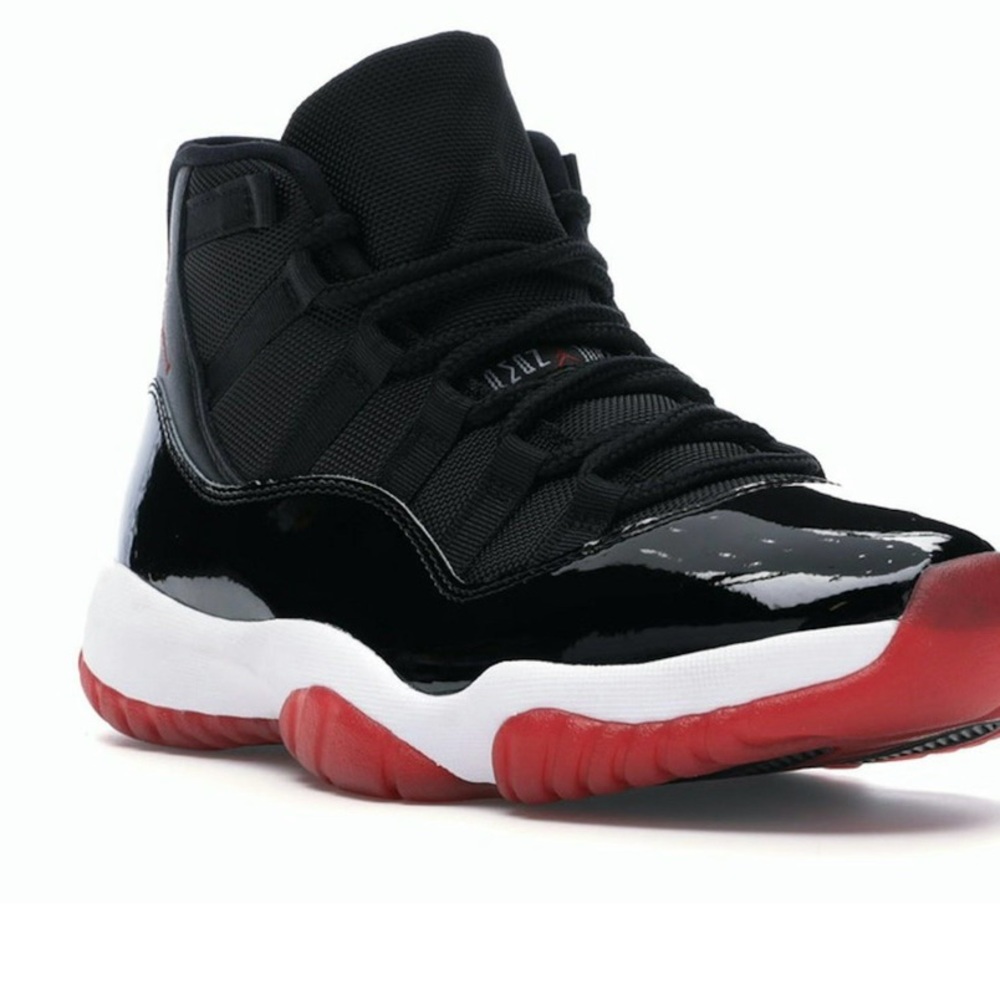 Jordan Black and Red Iconic Sneakers